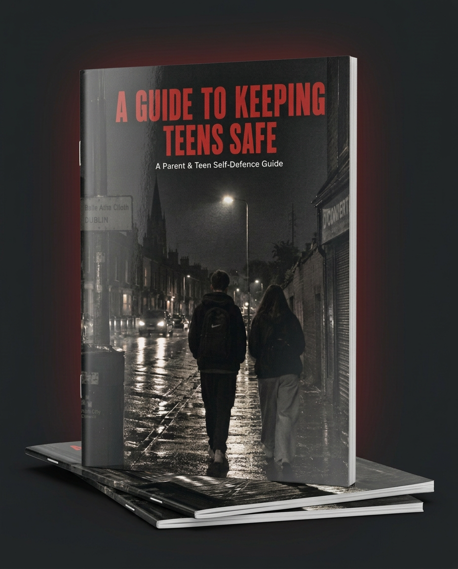 Glossy magazine mockup of the free guide: A Guide to Keeping Teens Safe